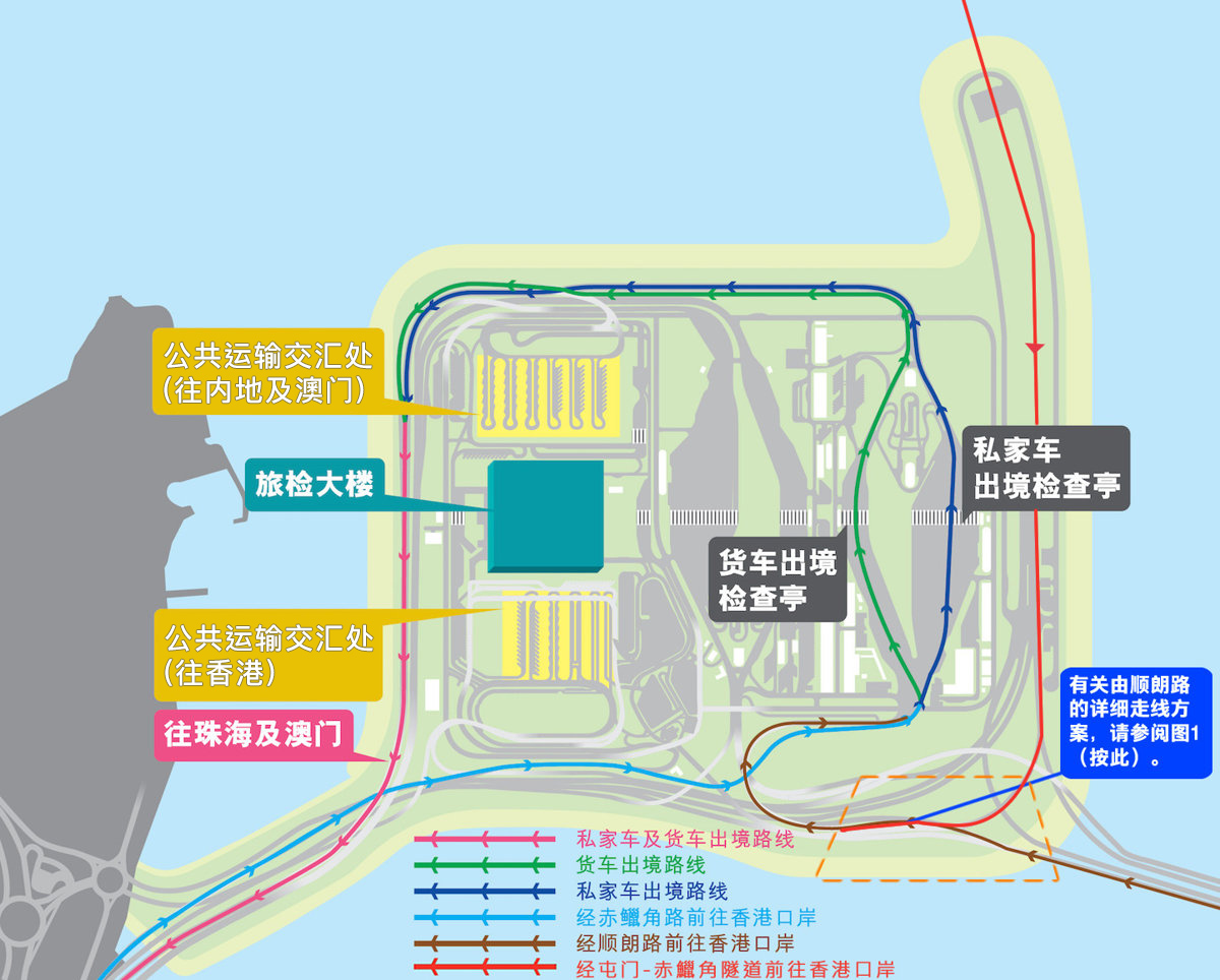 车辆出境路线