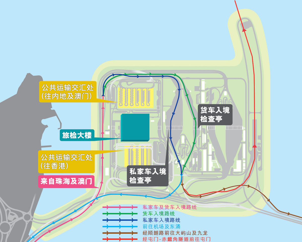 车辆入境路线